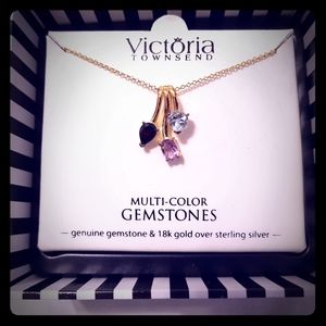 Victoria Townsend 18k Gold Gemstone Necklace